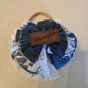 Wrangler Denim and Lace Hair Headband